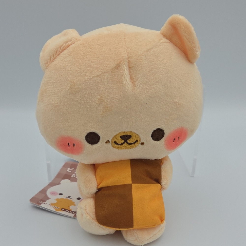 Fukuya Shortbread Biscuit Bear 5.9" Inch Mini Plush Doll Toy Round 1 prize
